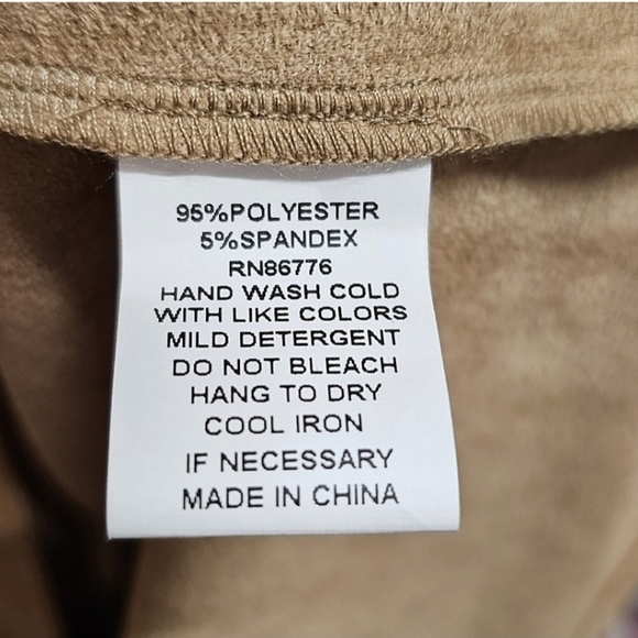 209 Wst 38 Boho Vegan Suede Minimalist Southwestern Button Back Sleeveless Top S - Picture 11 of 11